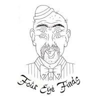 a drawing of a man with a mustache and a hat